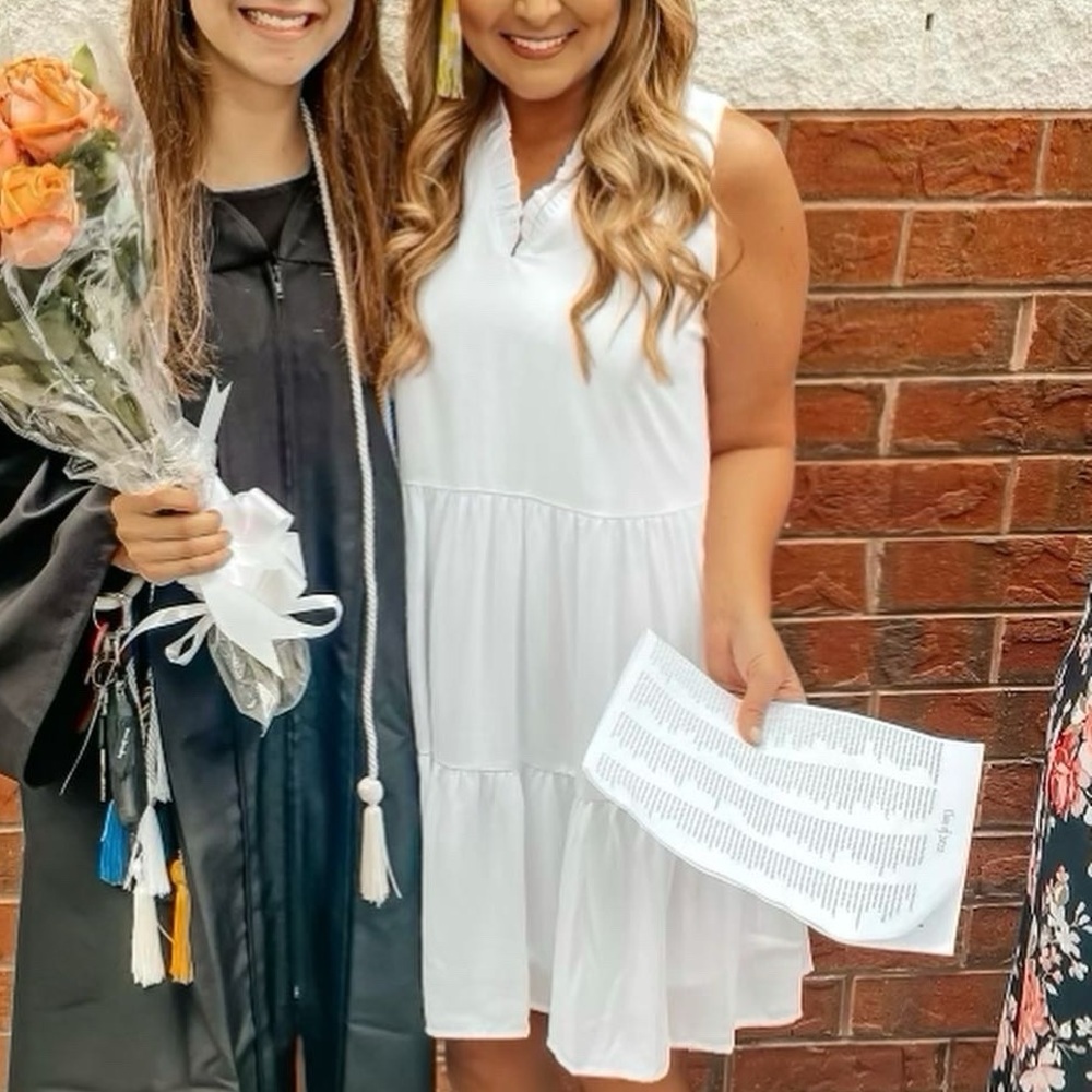 White formal dress